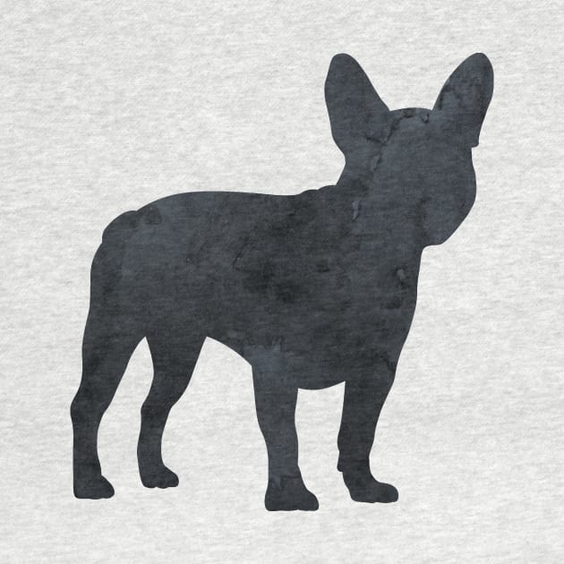 French Bulldog, Frenchie, Dog Silhouette by BittenByErmines